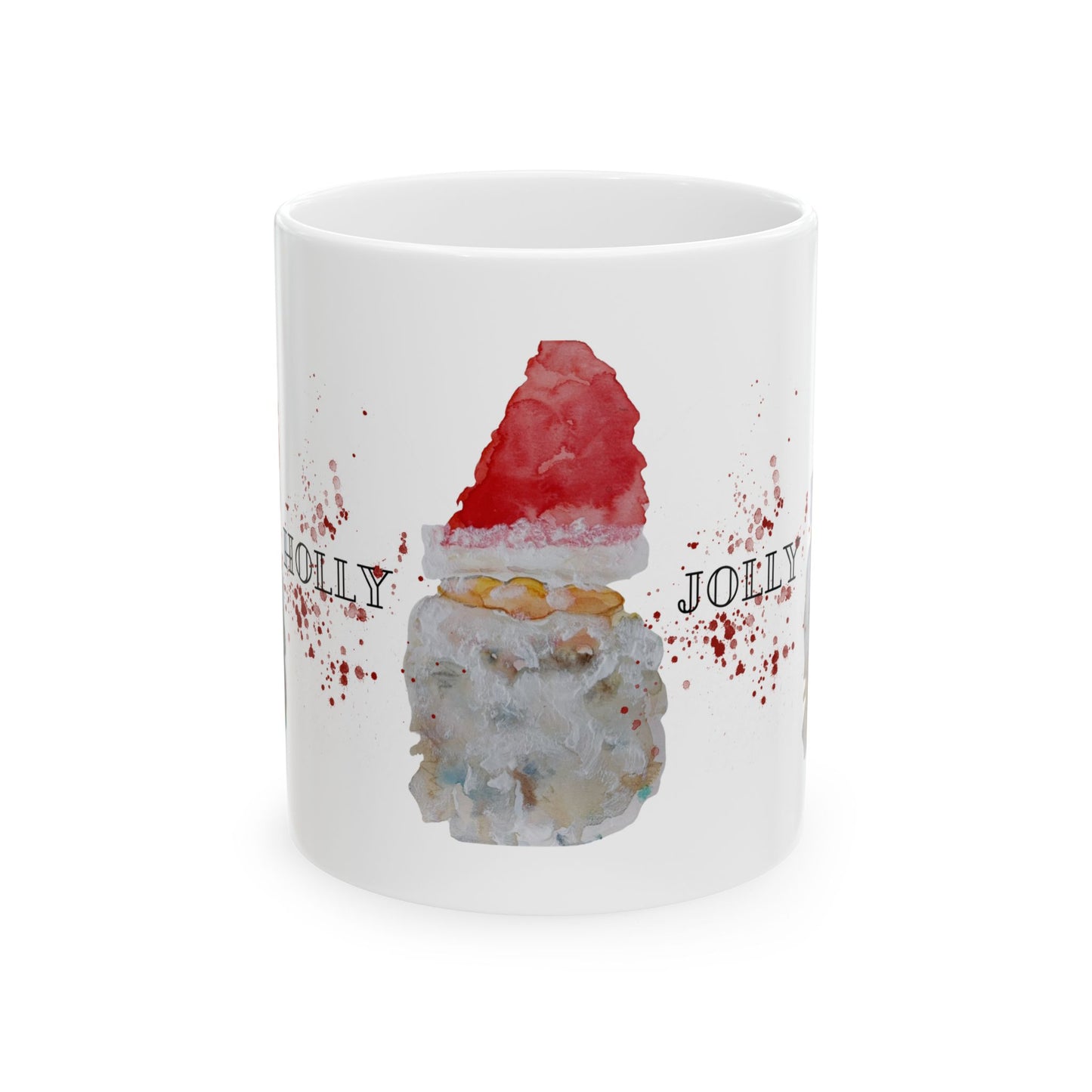 Christmas Gnome Mug – Festive Watercolor Art