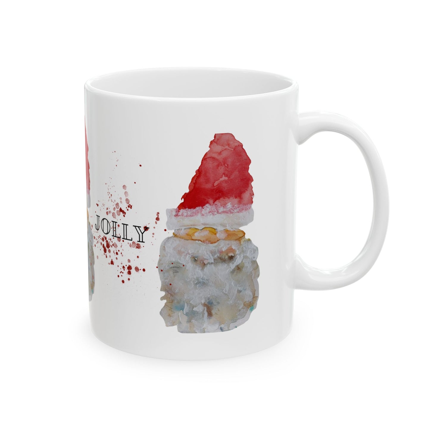 Christmas Gnome Mug – Festive Watercolor Art